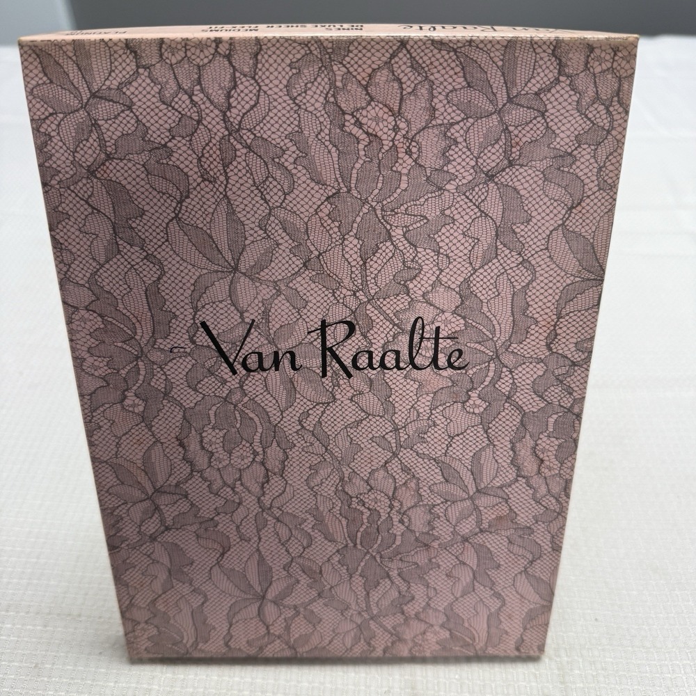 3 Vtg 50s Van Raalte Nines Sheer Platinum 10M Nylon Stockings Seams New Box